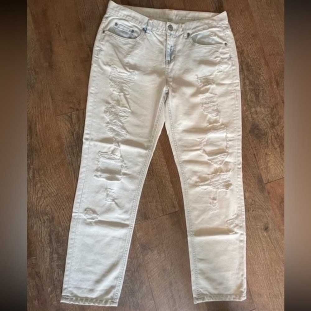 White washed/cream jeans